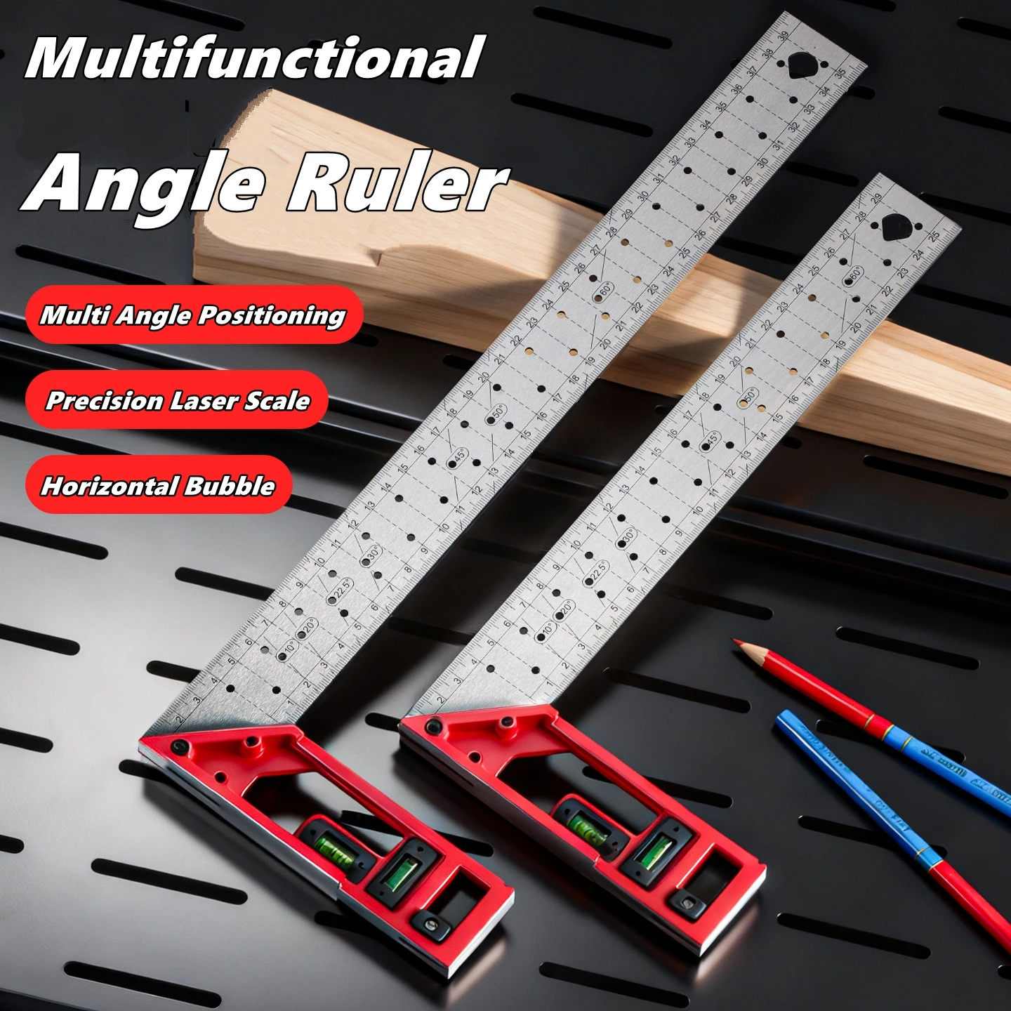 Woodworking Multi Tool - Быстропозиционирующий угломер для деревообработки, металлический столярный