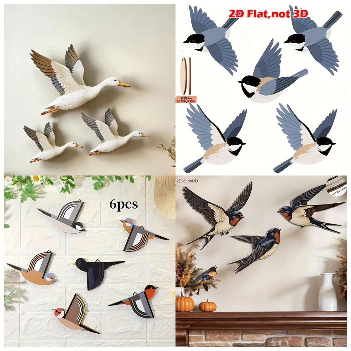 Woodworking Room - Деревянные настенные украшения в виде ласточек