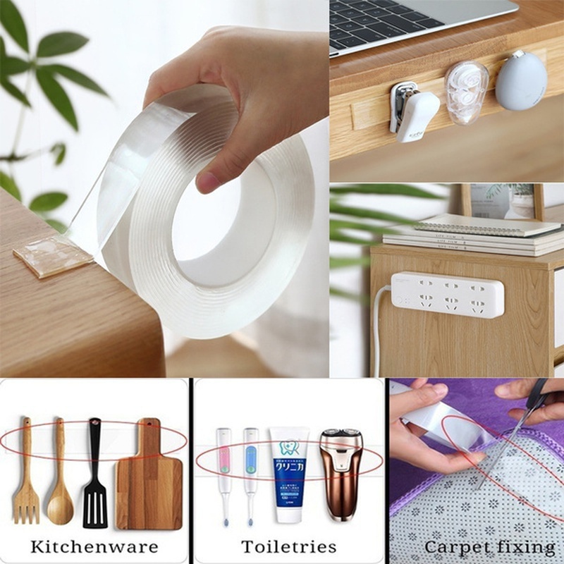 Прозрачная нано-лента длиной 1 – обзор и цена Xfasten Woodworking Double Sided Tape